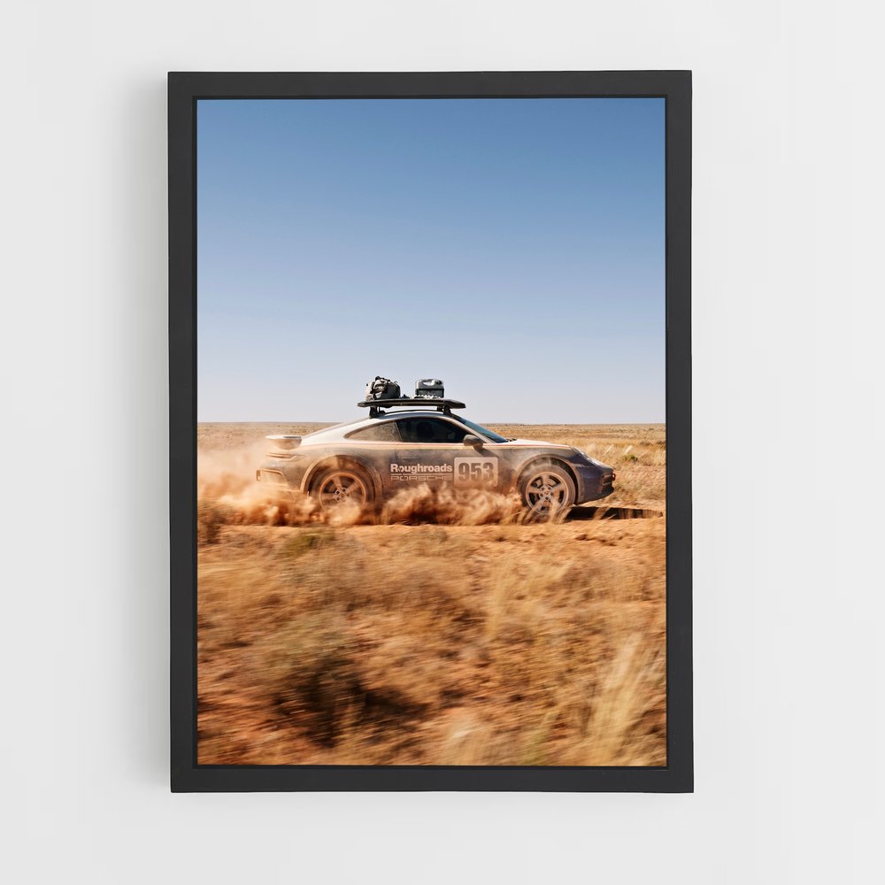 Poster Aventure Sahara – affiche Porsche (vue 2)